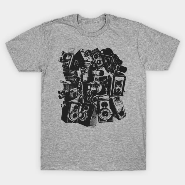 Vintage Cameras T-Shirt by William Henry Design